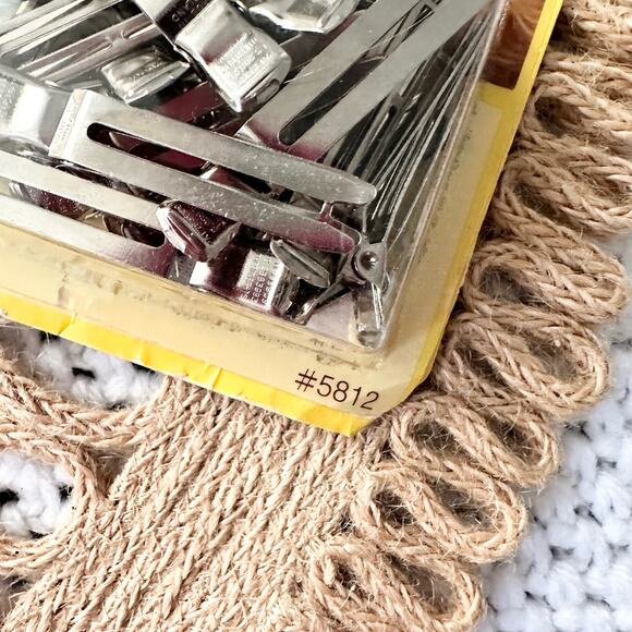 Goody New Deadstock 1977 Vintage Retro Hair Pin Curl Silver Clips 5812 Set of 12 - Picture 3 of 5